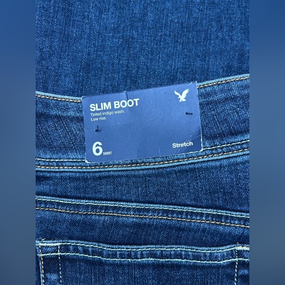 American Eagle Slim Boot Jeans Size 6 Short NWT - Picture 5 of 8